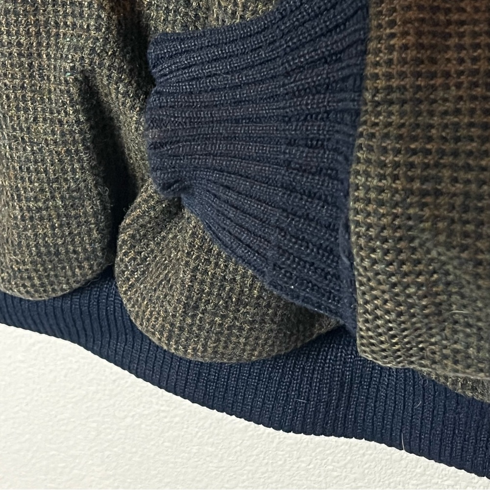 Pristine Pendleton Bomber Jacket Houndstooth Wool… - image 8